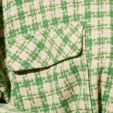 Marcella Shirt in Green and Cream Check