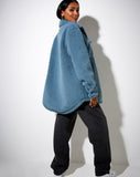 Image of Marcella Shirt in Borg Slate Blue