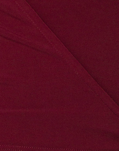 Marche Wrap Top in Burgundy