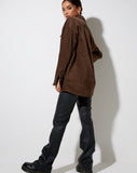 Image of Marcy Shirt in Corduroy Brown