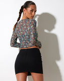 image of Mardi Crop Top in Folk Floral