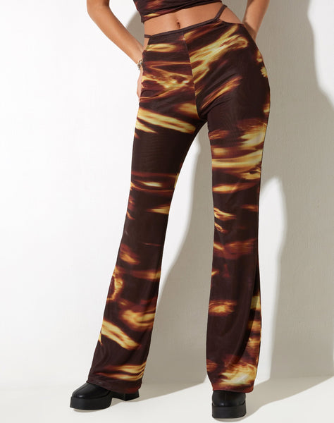 Image of MOTEL X IRIS Mares Flare Trouser in Bleach Drip