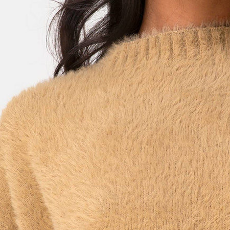 Margo Jumper in Knit Taupe