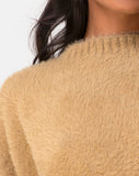 Margo Jumper in Knit Taupe