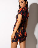 Marlin Bodycon Dress in Fire