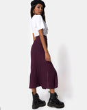 Marni Midi Skirt in Skater Polka Wine