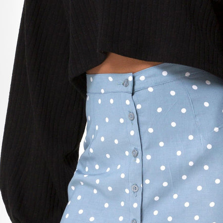 Marni Midi Skirt in Skater Polka Blue