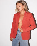 Marwah Blazer in Red