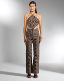 Image of MOTEL X IRIS Mauda Top in Chain Tangle Dark Brown