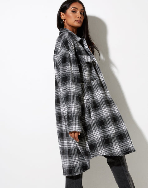 Image of Maxiella Shirt in Black Check