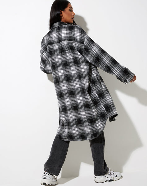 Image of Maxiella Shirt in Black Check