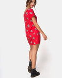 Meca Dress in Soi Rose Red