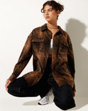 Image of Medita Shirt in Check Brown