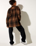 Image of Medita Shirt in Check Brown