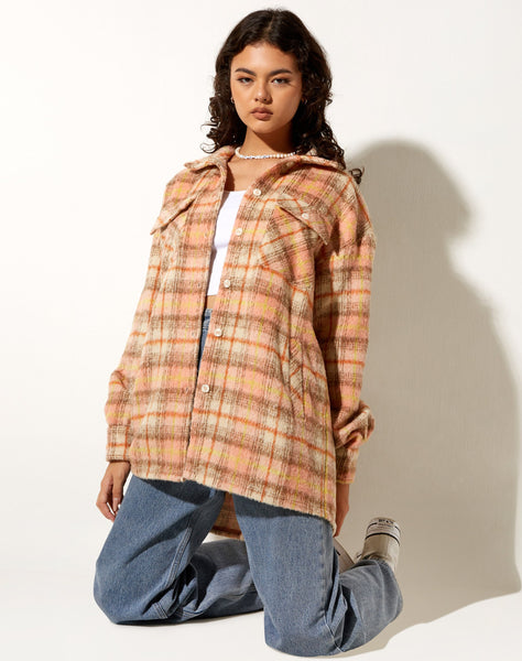 Image of Medita Shirt in Pink and Brown