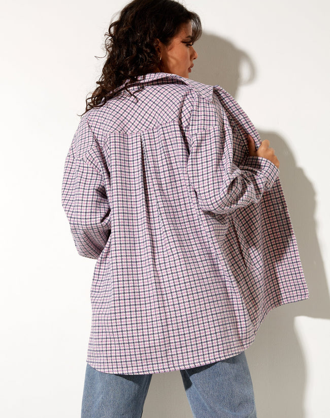 Image of Medita Shirt in Purple Pink and Black