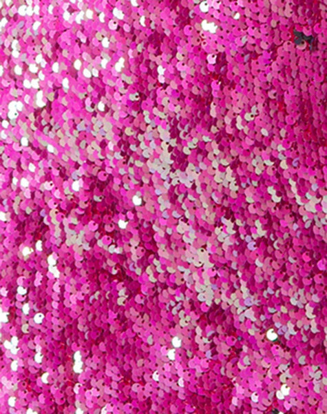 Meli Plunge Dress in Fishcale Sequin Pink