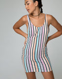 Mergy Dress in Candy Stripe Summer