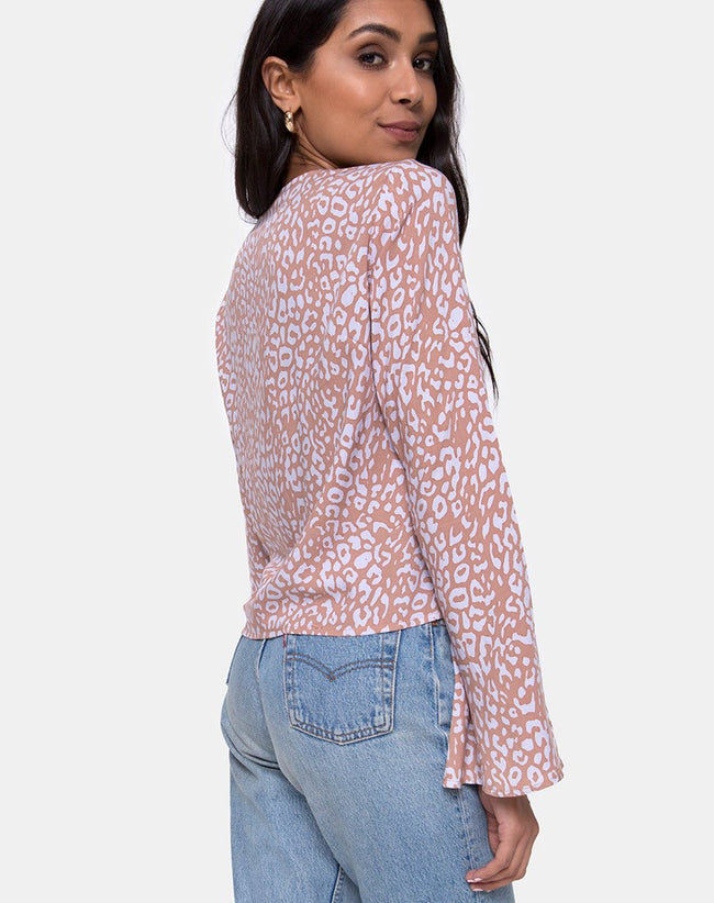 Merida Blouse in Leopard Spot