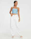 image of Merita Crop Top in Light Blue