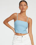 image of Merita Crop Top in Light Blue