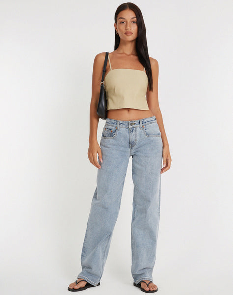 image of Merita Crop Top in Ecru