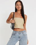 image of Merita Crop Top in Ecru