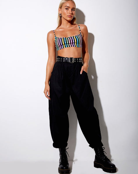 Micro Crop Top in New Stripe