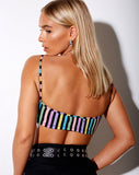 Micro Crop Top in New Stripe