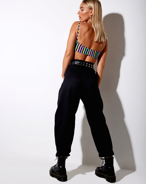 Micro Crop Top in New Stripe