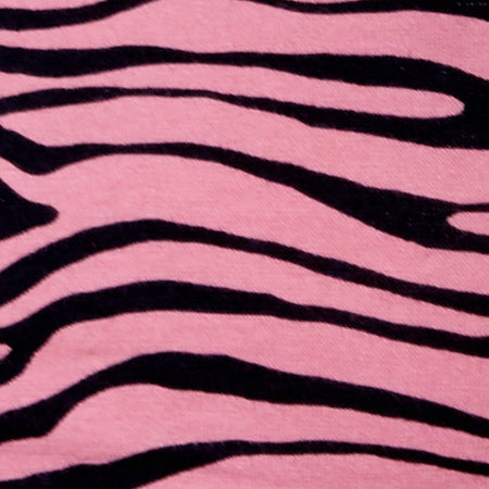 Micro Crop Top in Zip's Zebra Pink