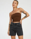 Image of Mid Length Shorts in Black Wash