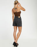 Image of Mid Length Shorts in Black Wash