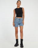 image of Mid Length Short in Light Wash