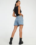 image of Mid Length Short in Light Wash