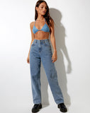 Mida Bralet in Light Blue Wash