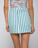 Mini Broomy Skirt in Mid Stripe