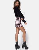 Mini Broomy Skirt in Campbell Stripe