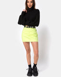 Mini Broomy Skirt in Lime