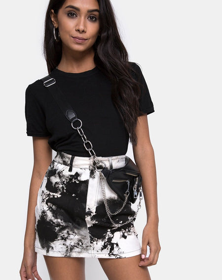 Pelmet Mini Skirt Snake