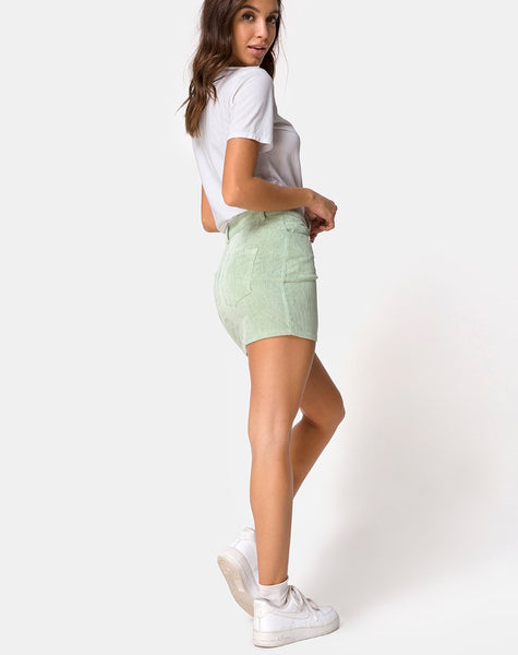 MINI BROOMY SKIRT CORD SAGE
