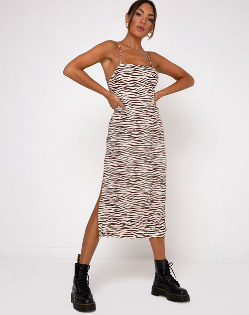 Mirzani Dress in Easy Tiger Cocoa