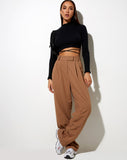 Misha Wide Leg Trouser in Tailoring Putty