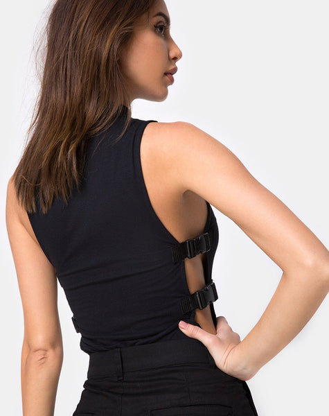 Mocsa Bodice in Black Buckle