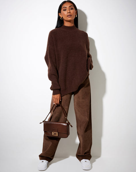 Image of Bondy Jumper in Knit Dark Chocolate