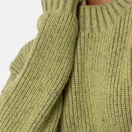 Mody Jumper in Green Rib