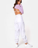 Mola Crop Top in Net Lilac