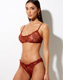 Evelyn Lace Brief in Picante