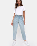 Mom Jeans in Blue Wash