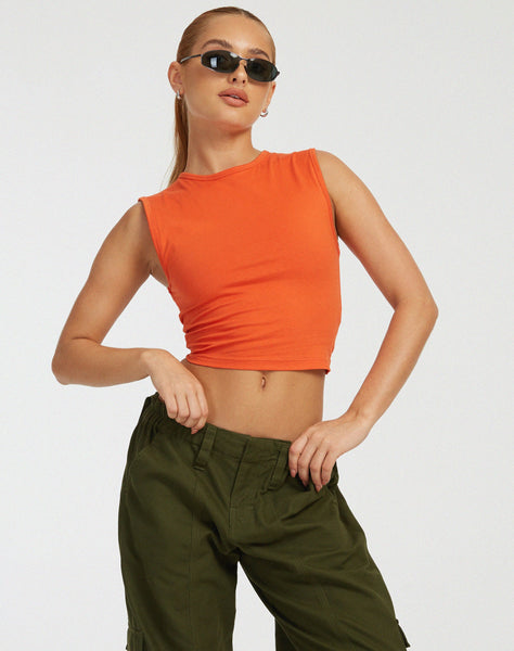 image of Monlo Vest Top in Aperol Spritz